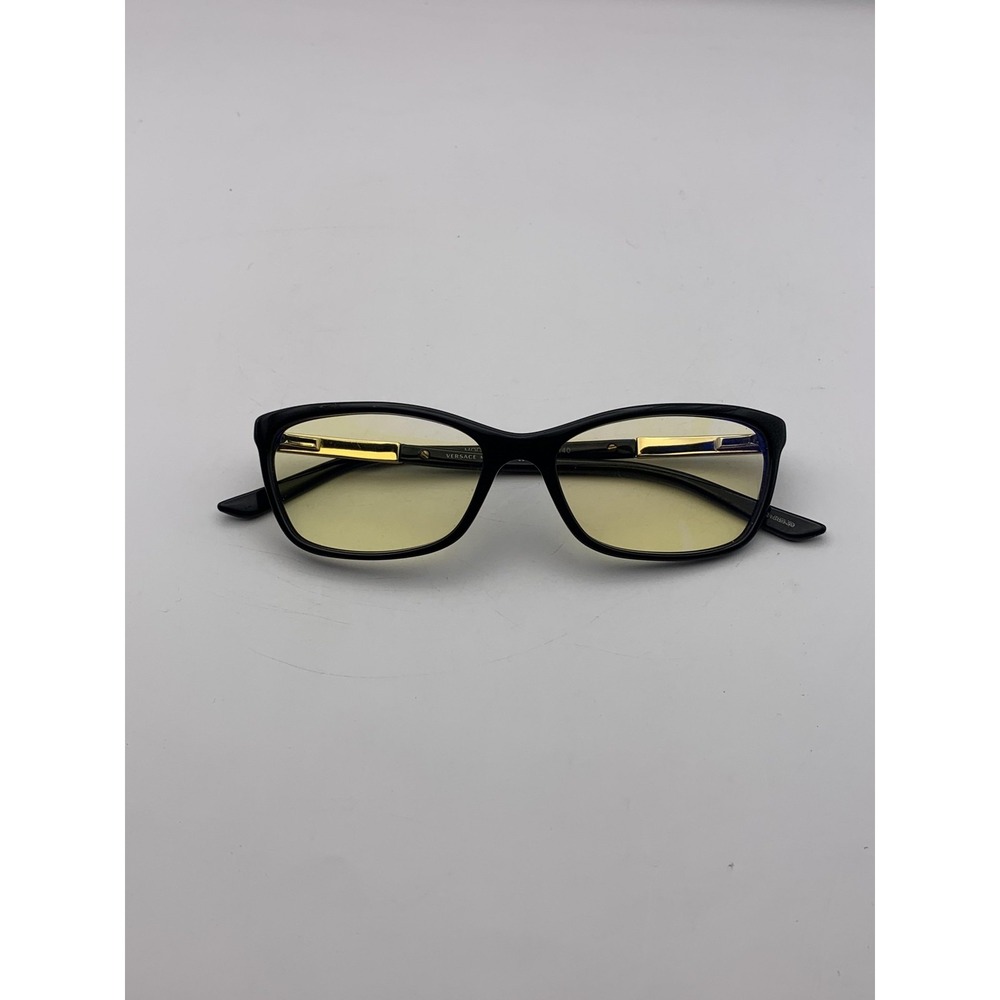 Versace Eyeglasses MOD. 3186 GB1 52-16-140 Black Cat Eye Full Rim Frame Womens